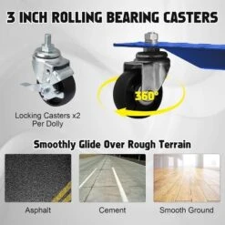 Car Dolly Heavy Duty, 6000 Lbs Capacity Wheel Dolly Car Skates With Wheels And Brakes, Tire Dolly Cart For Moving Cars, Trucks -Furniture GUEST 53cfd38a d547 4cb5 b68c db12e1a2efab