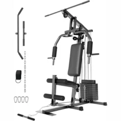 Home Gym, Exercise Equipment - 100LBS Weight Stack Multifunctional Machine With Pulley System For Full Body Strength Training -Furniture GUEST 56b31ac0 a04b 4020 946b 10d920e9893f