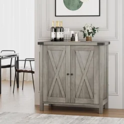 Buffet Cabinet For Dining Room - Rustic Farmhouse Sideboard With Adjustable Shelves, Storage Cabinet For Kitchen & Living Room -Furniture GUEST 56e1d1e4 5f25 4174 9656 385de28b2a3e