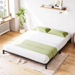 Bed Frame No Box Spring Needed, Heavy Duty Metal Platform Bed Frame For Bedroom Easy Assembly, Noise Free, Black -Furniture GUEST 579e971b 257f 400f 8b7e 48bb0612131d