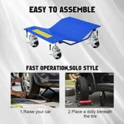 Car Dolly Heavy Duty, 6000 Lbs Capacity Wheel Dolly Car Skates With Wheels And Brakes, Tire Dolly Cart For Moving Cars, Trucks -Furniture GUEST 59d6bb15 d252 491f 86ae 1c22caf0a742