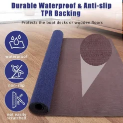 Boat Marine Carpet With Blue Marine Carpet, Indoor/Outdoor Rug, TPR Non-Slip, Waterproof, For Patio Deck, Outdoor Use, Camping -Furniture GUEST 5c00ada1 f700 4edc 9260 282c6b054e1c