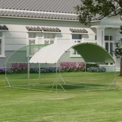 Chicken Coop, Large Chicken Run 9.8x13.1x6.5Ft - Metal Walk-in Cage With Cover, Outdoor Shelter For Ducks, Rabbits, Backyard Farm -Furniture GUEST 5c112f18 ee4c 4338 8031 70f3924aac55