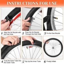 Pack Of 2 Bicycle Inner Tubes With 2 Tire Levers ¨C 700x25-32C Butyl Rubber Presta Valve Tubes ¨C For Road, Mountain & Household Bikes -Furniture GUEST 5c1c404b fff8 4797 a3e1 50d8786b1345