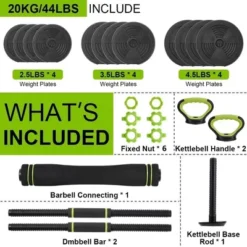 Adjustable Kettlebell Set, 4 In 1 Adjustable Dumbbell Set,44lbs/66lbs/88lbs Weight Set Used As Kettlebells, Barbell, Push Up Stand For Home Gym,Round 10 Adjustable Kettlebell Set, 4 In 1 Adjustable Dumbbell Set,44lbs/66lbs/88lbs Weight Set Used As Kettlebells, Barbell, Push Up Stand For Home Gym,Round -Furniture GUEST 5c3203f0 6248 4806 b366 bae559c5fbbe