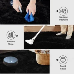 4x6 Ultra Soft Plush Carpet ¨C Navy Blue Fluffy Washable Area Rug ¨C Non-Slip Kids Room Rug Cozy Throw For Boys Girls Dorm Decor 16 4x6 Ultra Soft Plush Carpet ¨C Navy Blue Fluffy Washable Area Rug ¨C Non-Slip Kids Room Rug Cozy Throw For Boys Girls Dorm Decor -Furniture GUEST 5c7811b7 1a00 444a 8f87 8da89d01f62f