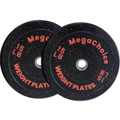 Bumper Weight Plates 2 Inch Barbell Plates Set Of 2, Rubber Colored Weight Plates 10-45 Lbs For Home Gym Strength Training & Weightlifting