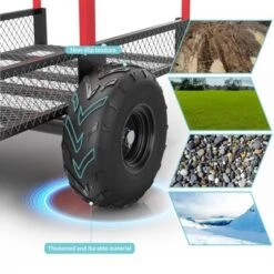 ATV Trailer Pull Behind Dump Cart, 1700lbs 17 Cubic Feet, Heavy Duty Yard Garden Trailer -Furniture GUEST 601b0c72 8b4e 453c 9a29 527528906b83