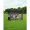 10x10 Pop Up Canopy With Removable 4 Sidewalls - Easy Up Camping Tent With One Button Push Setup For Deck, Garden, Sports, Beach, Party -Furniture GUEST 60fe8d9a be71 4b01 8566 c3b3178f41c9