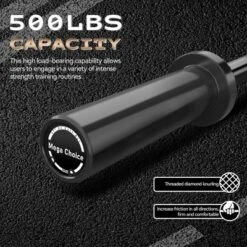 Barbell Bar For Weightlifting - 7FT Heavy Duty (1500LB/700LB), 4FT Short (500LB), 47" EZ Curl Bar - Fits 2" Standard Plates-Home Gym Strength Training 11 Barbell Bar For Weightlifting - 7FT Heavy Duty (1500LB/700LB), 4FT Short (500LB), 47" EZ Curl Bar - Fits 2" Standard Plates-Home Gym Strength Training -Furniture GUEST 610a4dd3 c133 4242 95f2 d07ef59248ad