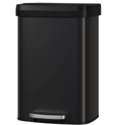 21 Gallon / 80 Liter Stainless Steel Trash Can With Lid, Large Garbage Can For Kitchen, Rustproof Step-on Kitchen Metal Trash Bin