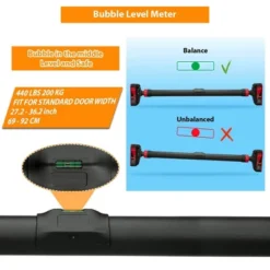 Doorway Pull Up Bar, Door Frame Chin Up Bar With Locking Mechanism, Adjustable Width, Strength Training Pullup Bar Max Load 440lbs -Furniture GUEST 6226960d 88f7 4982 8e6c 5b9bc097dafe