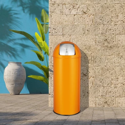 17 Gallon/65 Liter Push Lid Trash Can With Removable Inner Bucket, Stainless Steel Waste Bin, Tall Commercial Recycling Bin Waste Container 7 17 Gallon/65 Liter Push Lid Trash Can With Removable Inner Bucket, Stainless Steel Waste Bin, Tall Commercial Recycling Bin Waste Container - Image 5