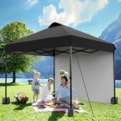 10x10 Pop Up Canopy With Sidewalls For Outdoor, Portable Outdoor Canopy With One Push Setup, Easy Set-Up Waterproof Pop Up Tent For Outdoor Party -Furniture GUEST 62cf660d 61b0 4a7c 903c 59186e7f1a21