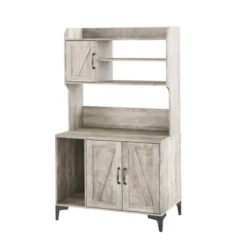 Large Cat Litter Box Enclosure Furniture - Farmhouse Style Pet House With 3 Open Shelves, Storage Cabinet - Modern Wood End Table For Bedroom -Furniture GUEST 633c66a0 0fa8 41ff be0e c9f4ed2d264c