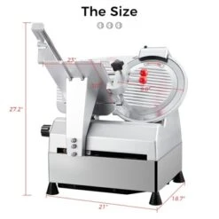 Electric Slicer - 10'' Commercial/Home Use, 800W Powerful Motor, 0-0.67'' Adjustable Thickness, Stainless Steel Blade With Auto Sharpener 13 Electric Slicer - 10'' Commercial/Home Use, 800W Powerful Motor, 0-0.67'' Adjustable Thickness, Stainless Steel Blade With Auto Sharpener -Furniture GUEST 6413edd8 6799 43db 9be4 a0d2edf8062c