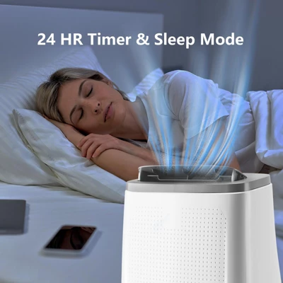 14,000 BTU Portable AC - 3-in-1 Fast Cooling For 700 Sq.Ft, Dual Motor With Dehumidifier & Remote, Ideal For Large Rooms & Campers, Dark Grey 4 14,000 BTU Portable AC - 3-in-1 Fast Cooling For 700 Sq.Ft, Dual Motor With Dehumidifier & Remote, Ideal For Large Rooms & Campers, Dark Grey - Image 2