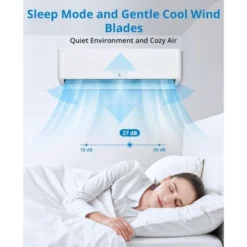 9,000 BTU Mini Split AC/Heating System, Split Air Conditioner & Heater, 23 SEER2 / 115V, Cools Rooms Up To 500 Sq. Ft., White 13 9,000 BTU Mini Split AC/Heating System, Split Air Conditioner & Heater, 23 SEER2 / 115V, Cools Rooms Up To 500 Sq. Ft., White -Furniture GUEST 6430abc8 c24c 4eea b713 b4dbd2a26538