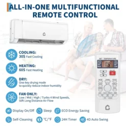 18000 BTU Wifi Mini Split AC, 21 SEER2 208-230V Inverter Ductless Wall AC W/WiFi & Alexa Compatible, Cools Rooms Up To 1250 Sq.Ft, Energy Efficient -Furniture GUEST 647214af a7d2 4976 99e0 40f24206cb10