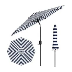9FT Outdoor Patio Umbrella, Outdoor Table Umbrella, Market Umbrella, 6 Sturdy Ribs UV Protection Waterproof For Garden, Deck, Backyard, Pool -Furniture GUEST 657b4fc0 bd46 40e9 8bfc 9c5e43885c75