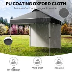 10x10 Pop-up Canopy,Patio Tent,Patented One Push Tent For Outdoor Events Commercial Instant Canopies,Canopy Wind Tunnel Design,with Wheeled Bag 17 10x10 Pop-up Canopy,Patio Tent,Patented One Push Tent For Outdoor Events Commercial Instant Canopies,Canopy Wind Tunnel Design,with Wheeled Bag -Furniture GUEST 6653377d bbaf 4c3b 9cf1 fac0b04aa7f2