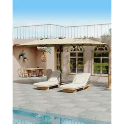 13FT Outdoor Umbrellas For Patio, Double-Sided Rectangular Patio Umbrella With Fade Resistant Canopy For Deck Pool Garden Backyard -Furniture GUEST 673a76dd 739a 4819 9bb1 ecc5dab8c223