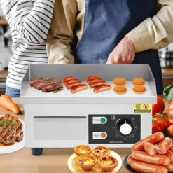14" Commercial Electric Griddle, Stainless Steel Countertop Griddle, Electric Flat Top Grill With Shovel Brush,Temperature Control 50¡ãC - 300¡ãC -Furniture GUEST 68ea0253 9514 4982 89b7 76f52db41115