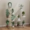 5 Tier Plant Stand, Iron Art Indoor Home Floor Standing Mobile Multi-Layer Plant Stand -Furniture GUEST 6b86b29d 04bb 4f31 845f 9e3a454f5449