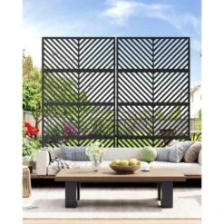 Freestanding Metal Privacy Screen For Outdoor Patio - Heavy-Duty Rust-Resistant Decorative Fence Panel | Weatherproof Design | Patio 12 Freestanding Metal Privacy Screen For Outdoor Patio - Heavy-Duty Rust-Resistant Decorative Fence Panel | Weatherproof Design | Patio -Furniture GUEST 6c9b0b56 c267 4cb3 adbe 65655a76d956