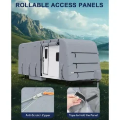 RV Travel Trailer Cover Fits , Waterproof/UV Resistant/Rip-Stop Camper Cover, 4 Layers Heavy Duty RV Cover -Furniture GUEST 6dbb9f2a 1bc4 4f4a 832e 97dd5b078a5b