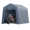 Motorcycle Shed, Outdoor Storage Tent - Durable Canopy With Roll-Up Ventilated Door & Windows For Bike 1 Motorcycle Shed, Outdoor Storage Tent - Durable Canopy With Roll-Up Ventilated Door & Windows For Bike -Furniture GUEST 6e3aeef5 1765 4b15 94dd 1519992ff74c