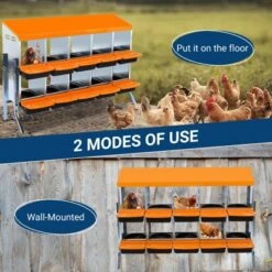 Chicken Nesting Box,Chicken Egg Laying Box With Compartments, Roll Away Eggs Laying Boxes, Nesting Boxes, Indoor & Outdoor Use,Easy Egg Collection -Furniture GUEST 6e4a3ab0 9dc3 4e8a 9ef6 9b488e11ba0d