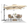 Cantilever Patio Umbrella 10x10ft Large Rectangle Umbrella Outdoor Market Umbrellas 360 Rotation Offset Hanging Outdoor Shade 2 Cantilever Patio Umbrella 10x10ft Large Rectangle Umbrella Outdoor Market Umbrellas 360 Rotation Offset Hanging Outdoor Shade -Furniture GUEST 6e5646d2 a0a5 4266 88b2 53ea84f39361