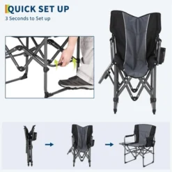 Oversized Camping Directors Chair 2 Pcs, Portable Folding Lawn Chairs For Adults Heavy Duty With Side Table, Outdoor Foldable Camp Chair With Pocket -Furniture GUEST 6eb7189b a00a 46da a462 393bf34fc626