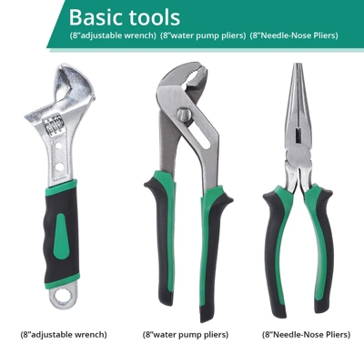Socket Wrench Set Tool Set - 213 Piece Mechanics Tool Kit With SAE/Metric Sockets, Cr-V Steel Construction, Storage Case For Home & Auto Repair 6 Socket Wrench Set Tool Set - 213 Piece Mechanics Tool Kit With SAE/Metric Sockets, Cr-V Steel Construction, Storage Case For Home & Auto Repair - Image 4