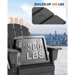 Folding Adirondack Chair, HDPE Outdoor All-Weather Fire Pit Chairs, Outdoor Wooden Lounge Chair, Modern Lounger Adirondack Chairs Ergonomic 16 Folding Adirondack Chair, HDPE Outdoor All-Weather Fire Pit Chairs, Outdoor Wooden Lounge Chair, Modern Lounger Adirondack Chairs Ergonomic -Furniture GUEST 6f497c32 d8b5 4c6a 9f7a 90b277878e2d