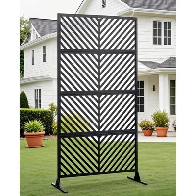 Freestanding Metal Privacy Screen For Outdoor Patio - Heavy-Duty Rust-Resistant Decorative Fence Panel | Weatherproof Design | Patio 9 Freestanding Metal Privacy Screen For Outdoor Patio - Heavy-Duty Rust-Resistant Decorative Fence Panel | Weatherproof Design | Patio - Image 7