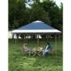 13'x13' Pop Up Canopy - Waterproof & UV-Resistant Portable Tent For Picnics, Camping, And Outdoor Events - Blue & Gray -Furniture GUEST 71291e1c fb21 4257 a24b 901136d60f0b