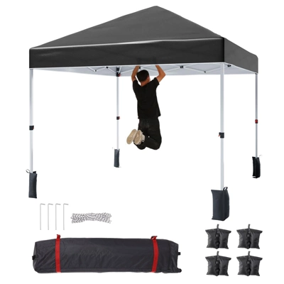 10x10 Ft, Patented Center Locking Canopy Tent, Portable Outdoor Canopy Tent, Comes With Hand Wheel Bag, Suitable For Outdoor Use, Height Adjustable 4 10x10 Ft, Patented Center Locking Canopy Tent, Portable Outdoor Canopy Tent, Comes With Hand Wheel Bag, Suitable For Outdoor Use, Height Adjustable - Image 2