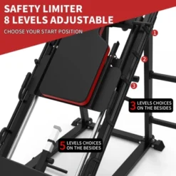 Leg Press Hack Squat Machine Combo, Professional Adjustable Leg Exercise Machine , Hack Squat Leg Press Machine For Full Lower Body Workout, 1500LBS -Furniture GUEST 73e39a4e 9e28 42bd 90fe f3d31cf03f37