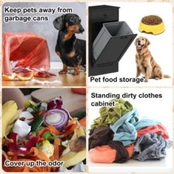 Double Tilt Out Trash Cabinet 20 Gallon,Hidden Wooden Trash Can Cabinet With Deodorizing Function,Farmhouse Laundry Hamper Cabinet -Furniture GUEST 74032b60 5cff 4788 977f bff25ba21998