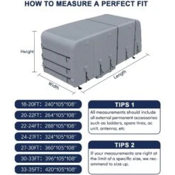 RV Travel Trailer Cover Fits , Waterproof/UV Resistant/Rip-Stop Camper Cover, 4 Layers Heavy Duty RV Cover -Furniture GUEST 75409587 c79b 41d5 be59 b75a93a65b88
