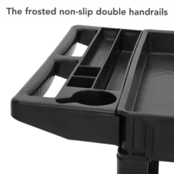 Service Cart, 500 LBS Heavy Duty 2-Shelf Rolling Utility Cart - 45''X25'' Trays, Non-Marking Wheels (Warehouse/Garage/Cleaning) -Furniture GUEST 76d7b6c9 b4e3 420d 88d7 2547ac5fcc30