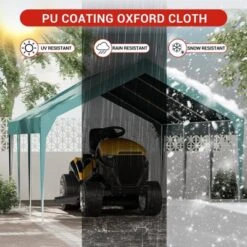 Heavy Duty Carport Outdoor Car Canopy UV Resistant Waterproof Party Tent All-Season Portable Garage Gazebo Shelter -Furniture GUEST 78bc61d5 2d9a 4df9 87e9 ae7bfc09d0e3