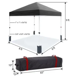 10x10 Ft, Patented Center Locking Canopy Tent, Portable Outdoor Canopy Tent, Comes With Hand Wheel Bag, Suitable For Outdoor Use, Height Adjustable 16 10x10 Ft, Patented Center Locking Canopy Tent, Portable Outdoor Canopy Tent, Comes With Hand Wheel Bag, Suitable For Outdoor Use, Height Adjustable -Furniture GUEST 79cf100e 2c49 439e bfe3 a58b21554fe7