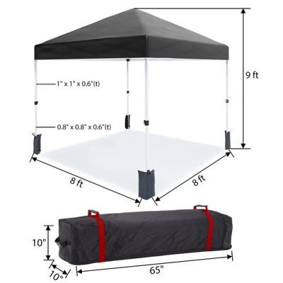 10x10 Ft, Patented Center Locking Canopy Tent, Portable Outdoor Canopy Tent, Comes With Hand Wheel Bag, Suitable For Outdoor Use, Height Adjustable 5 10x10 Ft, Patented Center Locking Canopy Tent, Portable Outdoor Canopy Tent, Comes With Hand Wheel Bag, Suitable For Outdoor Use, Height Adjustable - Image 3
