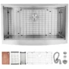 Farmhouse Kitchen Sink 33x22 Inch, Apron Front 304 Stainless Steel Drop-In Sinks, 16 Gauge Single Bowl Sink -Furniture GUEST 7a6afa27 e238 4afd b251 7f67f620782d