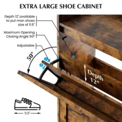 Shoe Cabinet With 2 Flip Drawers, Freestanding Entryway Shoe Storage Organizer, Narrow Rack Cabinet 11 Shoe Cabinet With 2 Flip Drawers, Freestanding Entryway Shoe Storage Organizer, Narrow Rack Cabinet -Furniture GUEST 7ae772a0 e386 4dee aa90 49ac8fa75744