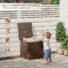 Outdoor Deck Box, 28 Gallon Resin Storage Container, Lockable Waterproof Storage Box -Furniture GUEST 7b1ea9a2 acbb 44bb 9228 580e493c9ad7