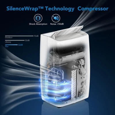 Portable Air Conditioner 14000Btu, Air Conditioner Floor Unit For Room 450-700 Sq Ft Air Conditioning, 4 In 1(Cool/Fan/Dry/Sleep),White 8 Portable Air Conditioner 14000Btu, Air Conditioner Floor Unit For Room 450-700 Sq Ft Air Conditioning, 4 In 1(Cool/Fan/Dry/Sleep),White - Image 6